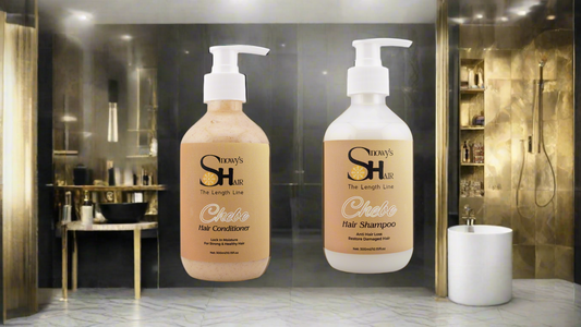 Wash day duo Snowy’s chebe shampoo and conditioner